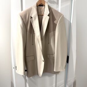 Circle G Tan and Cream Sport Coat with Tailored Fit